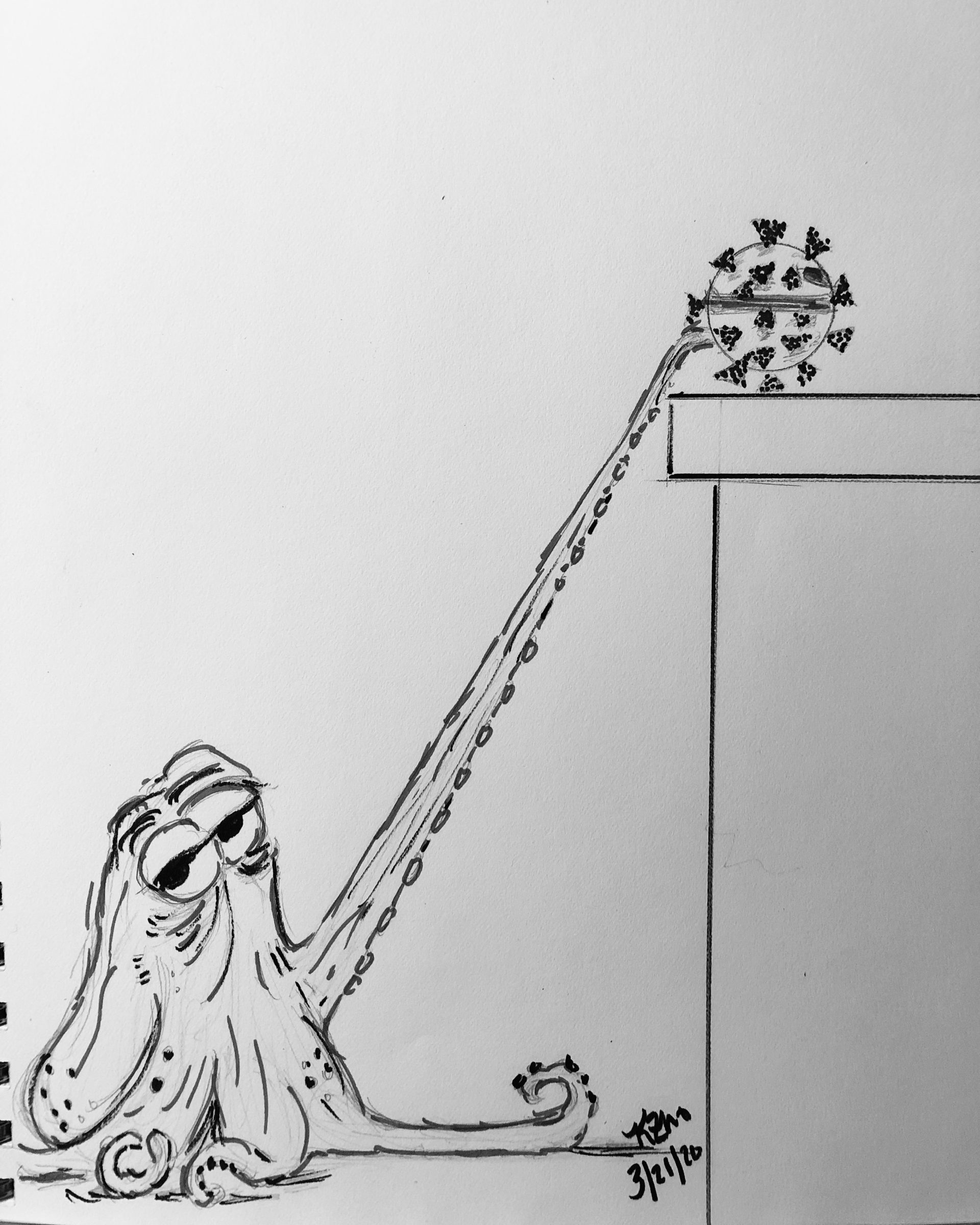 hank the octopus grabbing COVID-19
