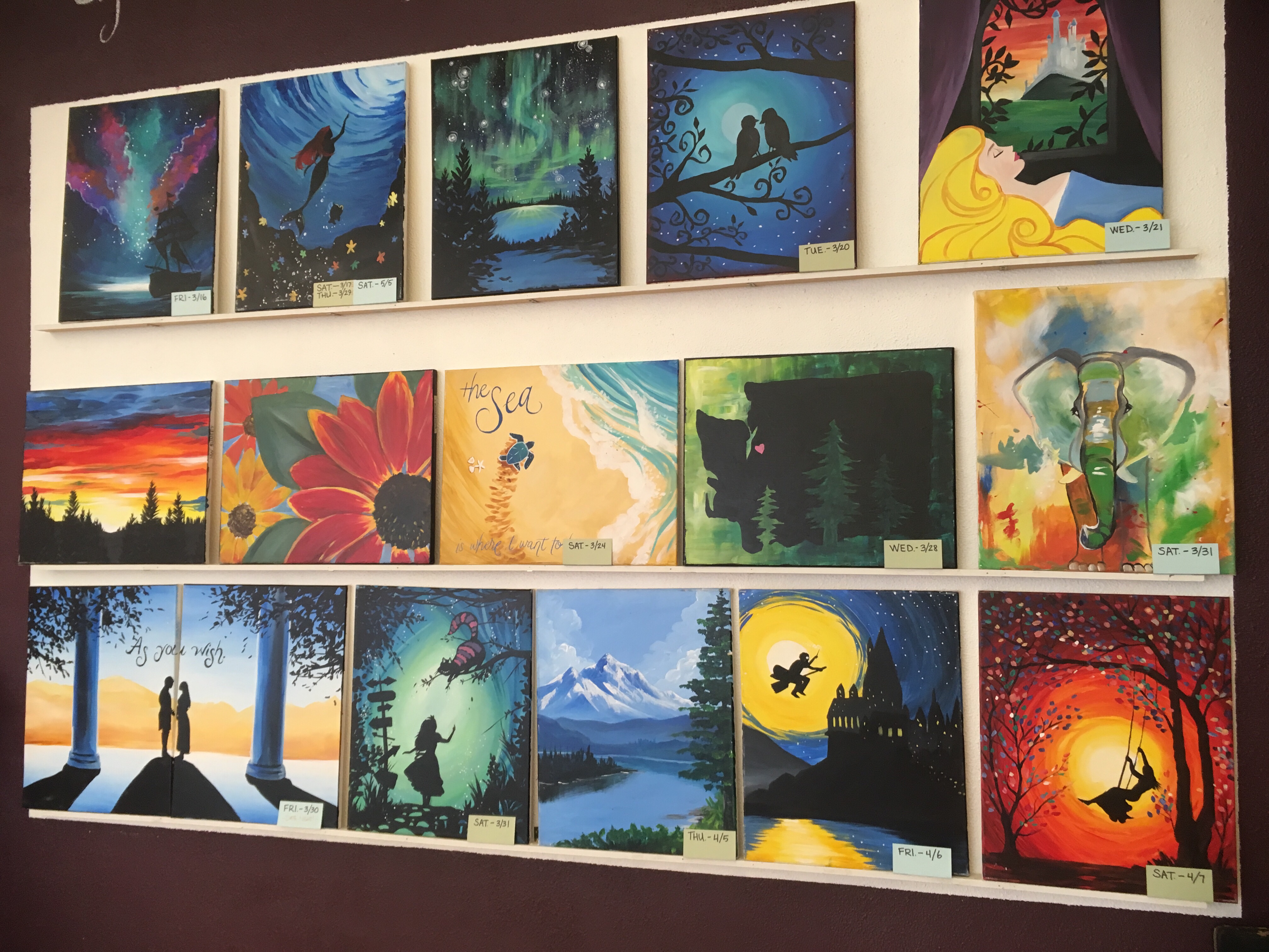 Painting Classes at Uncorked