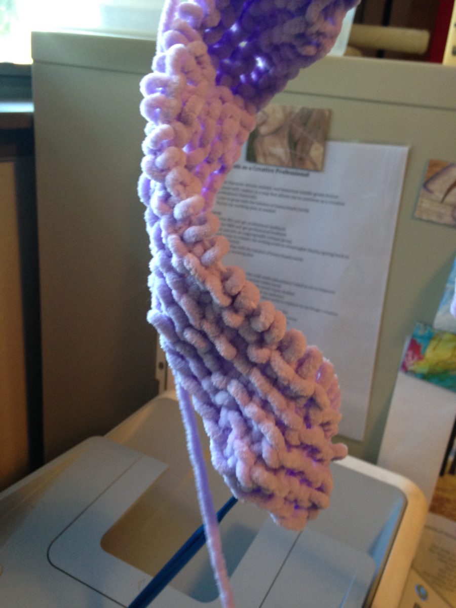 Still in the ripping and pulling stage of learning the pattern