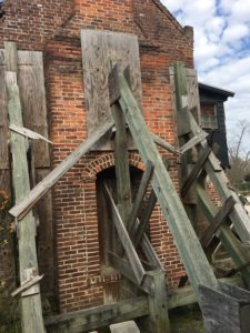 Cotton Gin Building from 1800s with Hurricane Protection