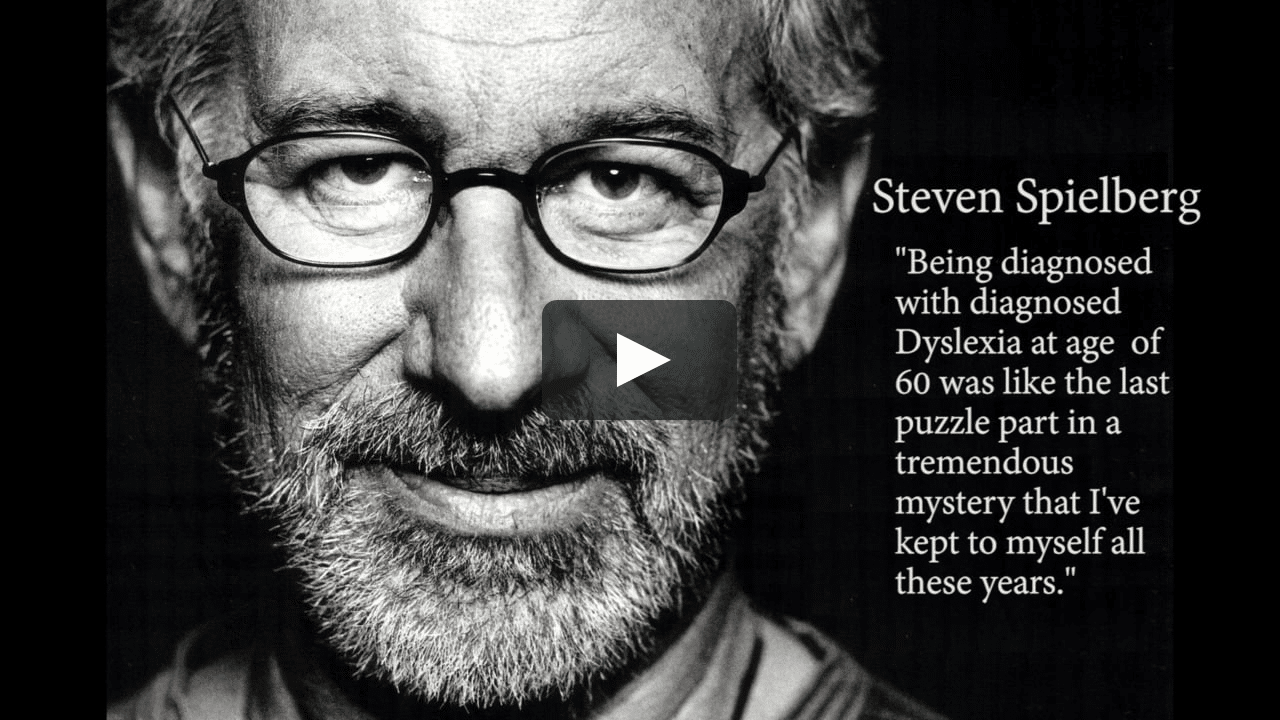 Spielberg quote on dyslexia